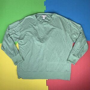 ATHLETA Women’s Size Large Super Moon Sweatshirt Raleigh Green  #798707